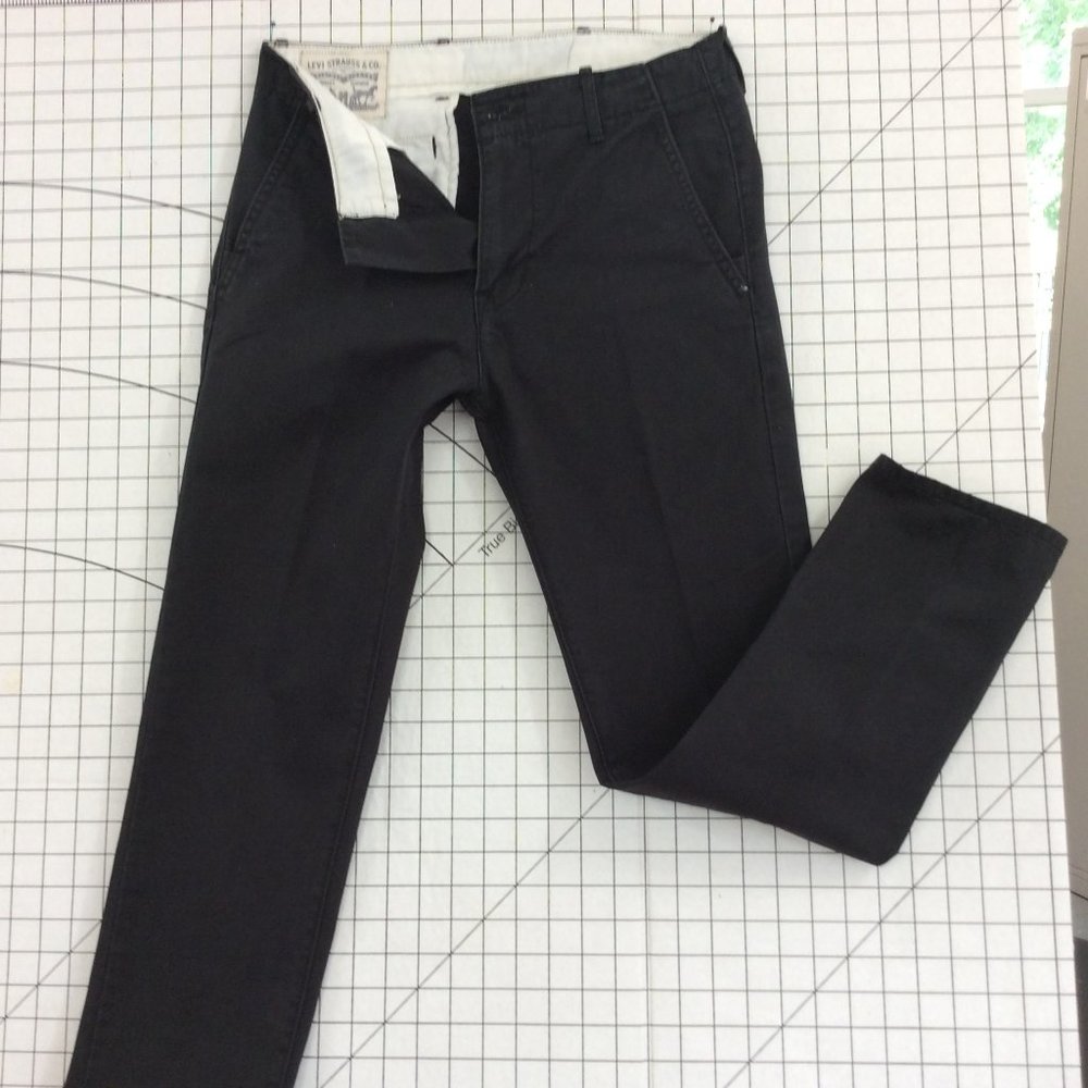 Levi's Black Cotton Trouser W29, L 30